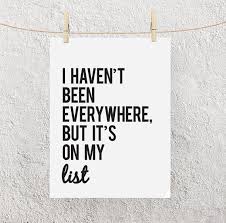 Typography Poster I Haven T Been Everywhere But Etsy Typography Poster Typography Printable Print