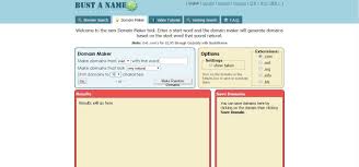 Bust A Name Business Name Generator Business Name Generator Free Domain Name Generator Name Generator