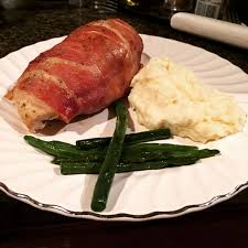 Chicken Stuffed With Mozzarella Wrapped In Parma Ham With A Side Of Homemade Mash Mozzarella Chicken Hot Meals Homemade Mashed Potatoes