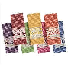 Bright Days Of The Week Kitchen Dish Towel Set Of 7 Dii Https Www Amazon Com Dp B00phyjzh8 Ref Cm Sw R Pi Dish Towels Kitchen Dish Towel Set Design Imports
