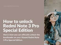 In this video, i have shown you the easiest method and detailed steps of how to u. How To Unlock Redmi Note 3 Pro Special Edition Xiaomi Firmware