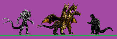 Keizer ghidorah & orga (toho)vsteam godzilla (millennium). Kaiju Kaiser Ghidorah Sprite By Kmikej On Deviantart