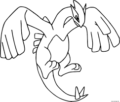 Une carte sur pokemon go. Coloriage Pokemon Legendaire Lugia Dessin Pokemon Legendaire A Imprimer