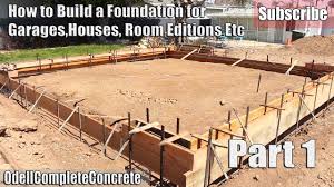 Uninsulated basements and poorly insulated basements can be responsible for as much as 1/3 of the total heat loss of a home. How To Build And Setup A Concrete Foundation For Garages Houses Room Additions Etc Part 1 Youtube