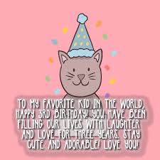 That's because you're 3 years old. Happy 3rd Birthday Wishes Messages For Kids Top Happy Birthday Wishes