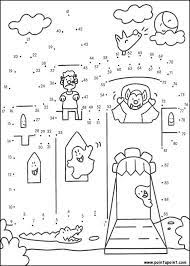 Remember the fun of halloween without breaking the bank and just download these printable free dot to dot halloween coloring pages as a source of help for you who want to spend great times … 9 Fun Free Printable Halloween Coloring Pages To Help Keep Little Fingers Out Of The Candy Stash Halloween Worksheets Halloween Puzzles Halloween Coloring