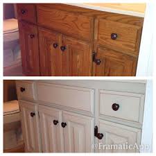 Before And After Of My Bathroom Using Annie Sloan Chalk P Bathroom Cabinet Makeover Kitchen Cabinets Before And After Kitchen Cabinets Painted Before And After