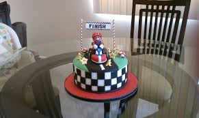 Mario kart wii birthday party ideas | photo 1 of 45. Mario Kart Cake Cakecentral Com