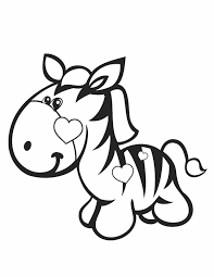 1) if you have javascript enabled you can click the print link in the top half of the page and it will automatically print the coloring page only and ignore the advertising and navigation at the top of the page. Free Printable Zebra Coloring Pages For Kids