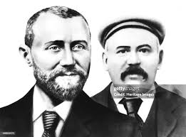 Michael Marks and Thomas Spencer, c 1900. In 1894 Russian-born Polish...  News Photo