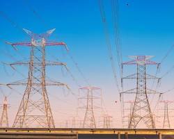 صورة Egypt Saudi Arabia electricity interconnection project construction towers