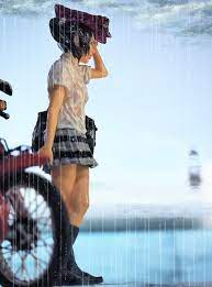 濡れた制服の女子高生 1/12 JK.完成品 】 雨の中の少女編 | riricustom