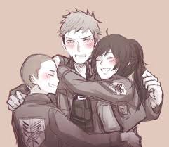 #fan_art@shinokyns #aot #snk #sasha by hirosenpai. Sasha Connie And Jean I Ship Connie And Sasha But She Seems To Like Jean In This Pic 3 Attack On Titan Fanart Attack On Titan Anime Attack On Titan Art