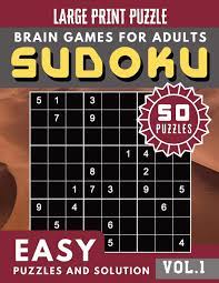 If you are new to sudoku, start with an easy puzzle. Sudoku Easy 50 Easy Sudoku Puzzles And Solutions For Beginners Junior Senior Large Print Sudoku Brain Games Puzzles Book Large Print Vol 1 Parkes Sophia 9781080348053 Amazon Com Books