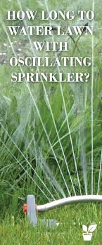Enjoy your outdoor living space with a greener, healthier lawn. How Long To Water Lawn With Oscillating Sprinkler Lawn Tips Oscillating Sprinkler Garden Care Sprinkler