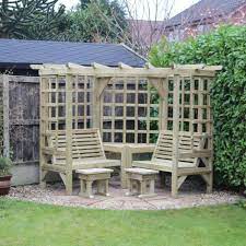 Churnet Valley Clementine Corner Arbour Corner Garden Garden Furniture Garden Arbor