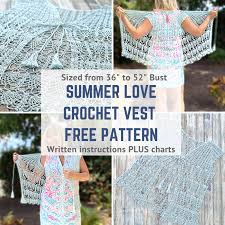 Summer Love Crochet Vest Pattern Kristin Omdahl
