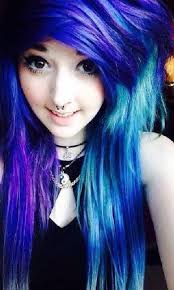 See more ideas about blue hair, emo hair, dyed hair. Purple And Blue Hair Emo Scene Hair Scene Hair Best Hair Dye