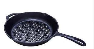 Pre Seasoned Cast Iron Skillet With Holes For Searing Camping Fishing New Black Cast Iron Grill Pan Cast Iron Cast Iron Grill