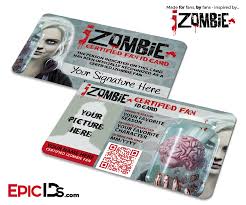 In the business cards catalog, under installed templates, click the design that you want. Izombie Certified Fan Id Card Photo Personalized Izombie Izombie Tv Series Id Card Photo
