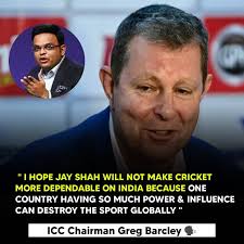 ICC Outgoing Chairman Greg Barcley Makes Out Some Bold Remarks On Situation  Of Cricket Right Now In The World Including Some Work To Be Done For Newly  Appointed Chairman Jay Shah. He