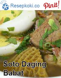 Itulah resep membuat soto babat yang nikmat dan hangat di perut. Resep Soto Daging Babat Resep Resep Masakan Makanan Dan Minuman