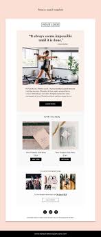 Fitness Email Template Mailchimp Newsletter Template Email Etsy In 2021 Email Template Mailchimp Email Newsletter Template Newsletter Template Mailchimp