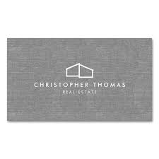 Print the cards on stock, or send the file to a printer. Modern Home Logo Real Estate Realtor Gray Linen Business Card Zazzle Com Realtor Business Cards Linen Business Cards Real Estate Logo Design