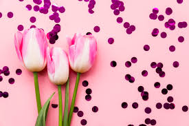 They make you feel special, graceful and elegant at the same time. Free Photo Fresh Wonderful Flowers Between Confetti