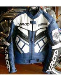 Blue Harley Davidson V Rod Motorcycle Biker Leather Jacket Leather Jacket Men Cheap Leather Jacket Harley Davidson V Rod