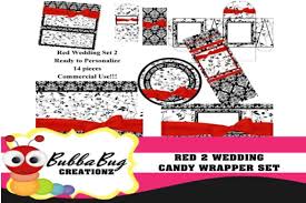 Cricut design space recognizes this type of file and therefore you can use the svg images at any size which means tons of crafting possibilities! Red Wedding Set 2 Graphic By Bubbabug Creative Fabrica Wedding Sets Red Wedding Wedding Candy Wrappers