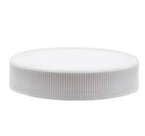 53 mm, 53-400 White Ribbed, Matte Top, PP Plastic Screw Cap, FSM-1 Pulp, .020 Plain Liner, Heat Seal PE