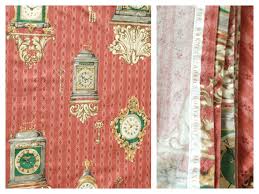 Gardinenschal Vintage Bordeaux Uhren Gardine Englischer Landhaus Stil Shabby In 2020 Vintage Wohnaccessoires Shabby Deko Shabby