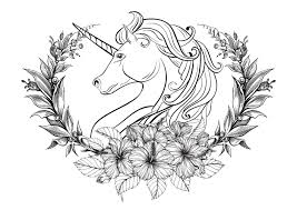 Unicorn Flower Crest Coloring Pages Unicorn Coloring Pages Unicorn Pictures To Color Horse Coloring Pages