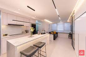 黑白色調搭配開放式廚房連中島營造一個CHILL愜意家居| DesignIDK