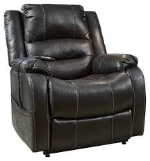Ashley Furniture Signature Design Yandel Power Lift Recliner Contemporary Reclining Black Lift Recliners Signature Design Signature Design By Ashley