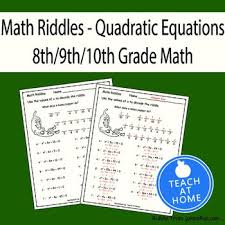 Math Riddle Quadratic Equations Factoring Fun Math Quadratics Math Riddles Quadratic Equation