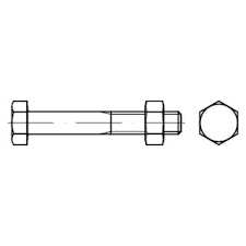 Sechskantschraube, 8.8 vz, din 931, m 6 x 35. Din 601 Mu Stahl 4 6 Galvanisch Verzinkt Sechskantschrauben Mit Schaft Standard Toolineo