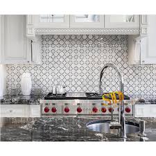 You'll find marble backsplash tile that emphasizes the natural sheen and coloration readily apparent in a typical marble slab as well as marble mosaic tile that combines elements for a unique design. China Modern Contemporary Mosaic Design Waterjet Marble Mosaic For Backsplash In Kitchen Use Photos Pictures Made In China Com