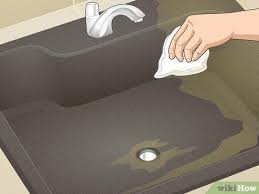 3 ways to clean a granite sink wikihow