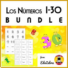 Numbers In Spanish Bundle Los Numeros 1 30 Learn French Learn To Speak French How To Speak French