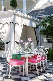 Black And White Deck Decor Palm Beach Chic Outdoor Decor Ideas And Deck Plan With Images Outdoor Decor Backyard Retreat Patio