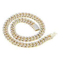 18k yellow solid gold cuban chain 4 mm from $2,542 19mm Miami Cuban Link Chain In Solid 10k Gold Itshot Com 890940