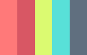 For My New Flamingo Pink And Baby Blue Retro 50s Bathroom Yes Color Palette Bright Color Schemes Colour Palettes Color Palette Yellow