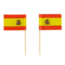 Links im gelben streifen ist das spanische wappen zu. Party Picker Flagge Spanien Rot Gelb