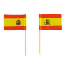 Die spanische flagge, bandera de españa, ist auch als la rojigualda bekannt. Party Picker Flagge Spanien Rot Gelb