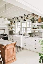 For a nice pop of color, consider a pretty splashback like a marine blue glass. Why I Am Constantly Changing Our Decor Rustic Farmhouse Kitchen Home Decor Kitchen Farmhouse Kitchen Decor