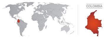 Affiche de carte du monde, impression moderne dart rétro. 2 Best Colombie Sur Carte Du Monde Images Stock Photos Vectors Adobe Stock