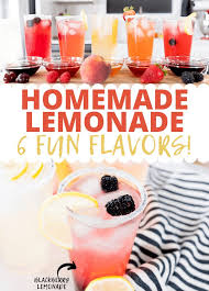 Homemade Lemonade (6 MUST TRY FLAVORS!)
