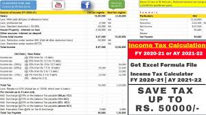 Maybe you would like to learn more about one of these? Income Tax New Regime Vs Old Regime Calculator Itr E Filing Ay 2021 22 Fy 2020 21 Youtube